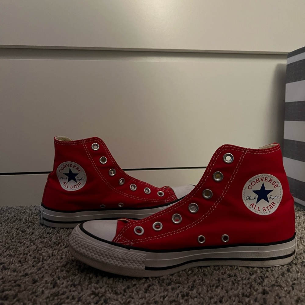 Red Converse High Tops